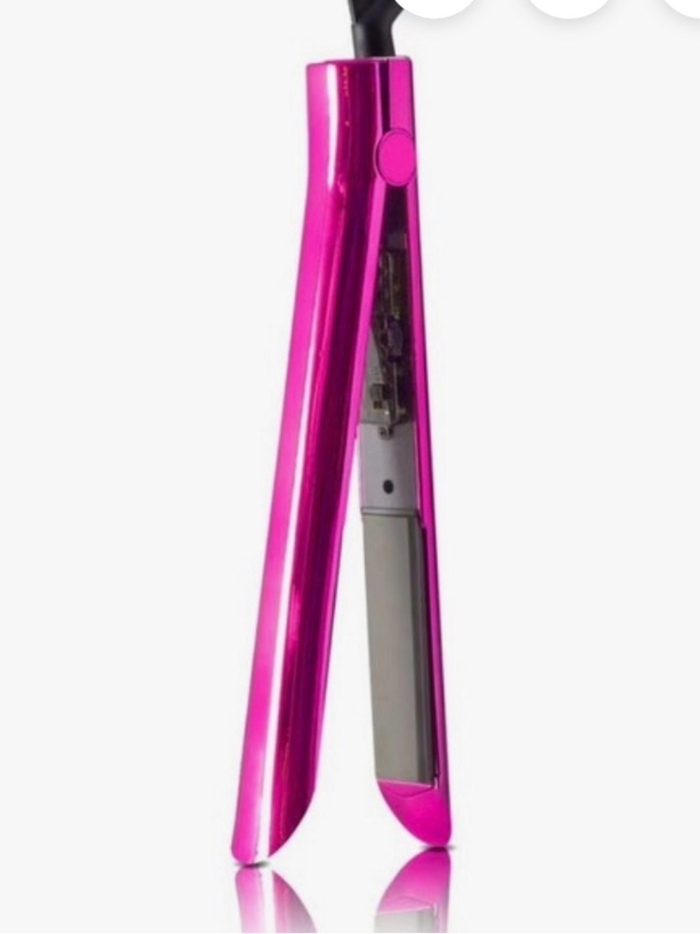 NWT Royale Professional pink Chrome Ceramic Flat Iron Hair Straightener